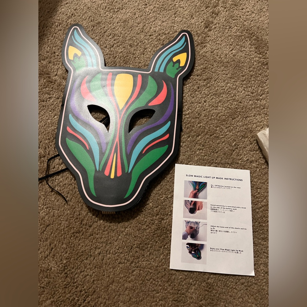 Colorful Animal Mask Wall Decor

Dj edm band slow magic sound activated mask